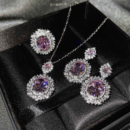 Vespera Aetherin Red Set | White Gold