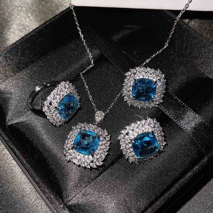Caelith Verdane Pink Set | White Gold