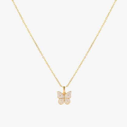 Radiant Butterfly Necklace | Gold