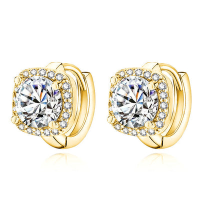 Nadine square earrings - Gold